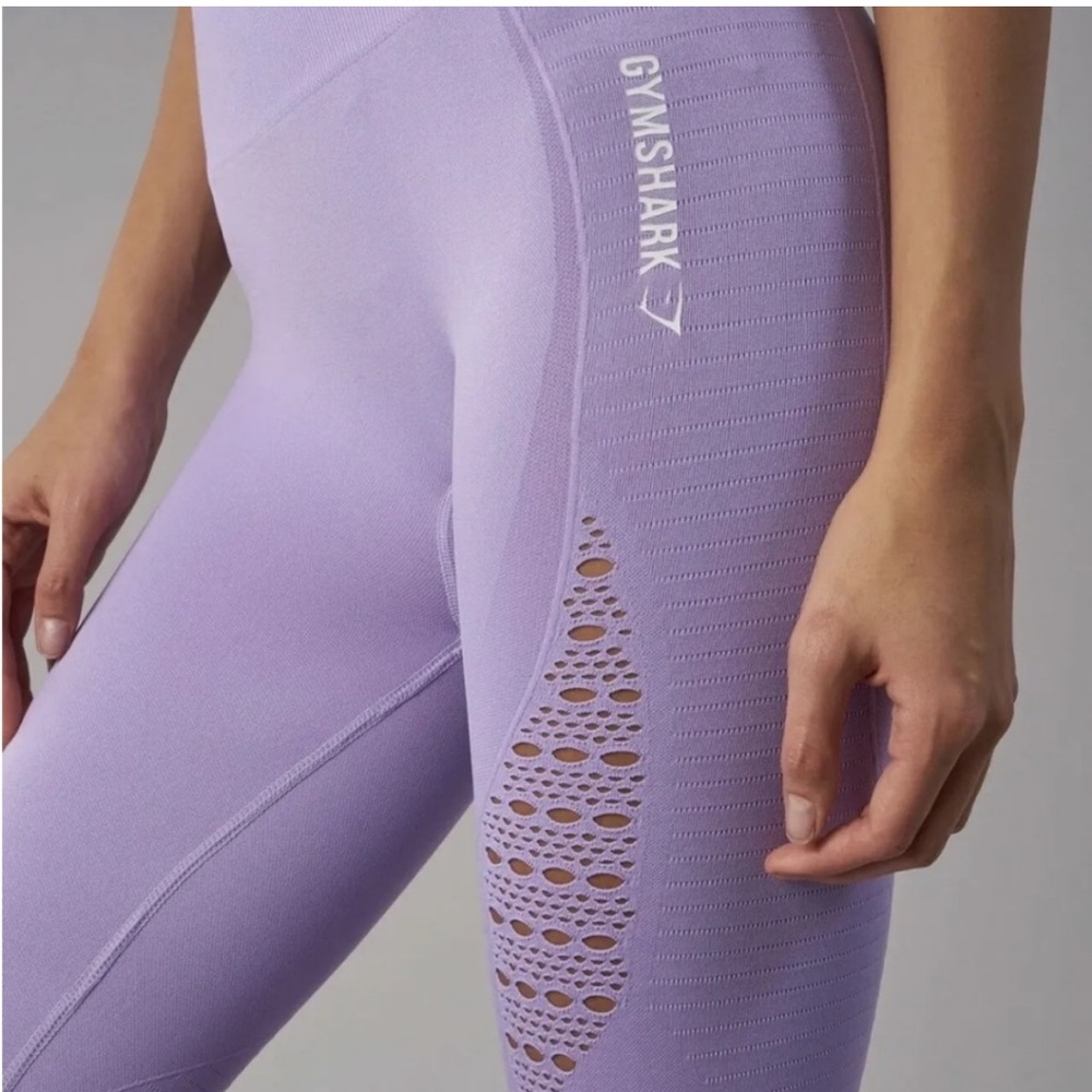 Gymshark Energy Seamless Lined Purple Leggings Medium